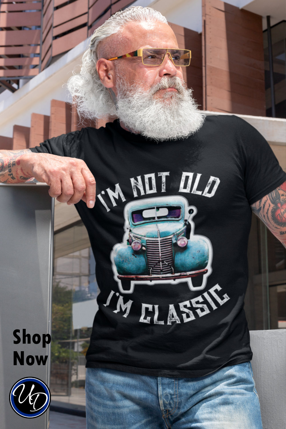 I'm not old I'm classic vintage car art on t-shirt
