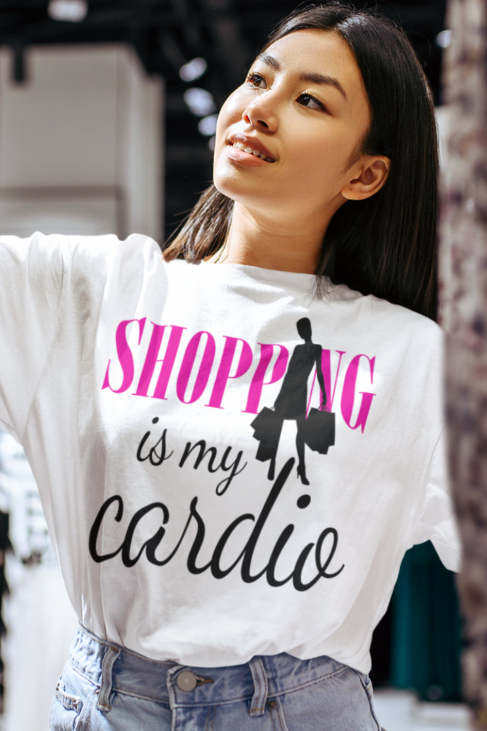 Shopping is my cardio t-shirt art