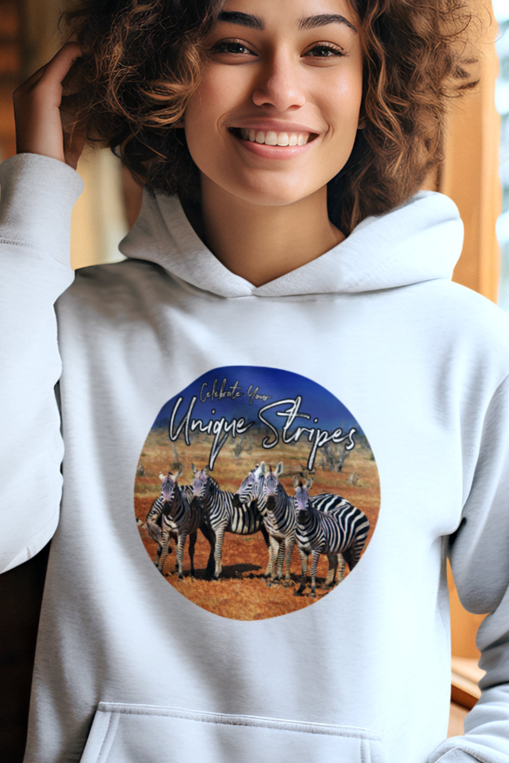 Celebrate your unique stripes zebra art